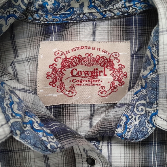 S Womens Western Pearl Snap - Picture 4 of 4